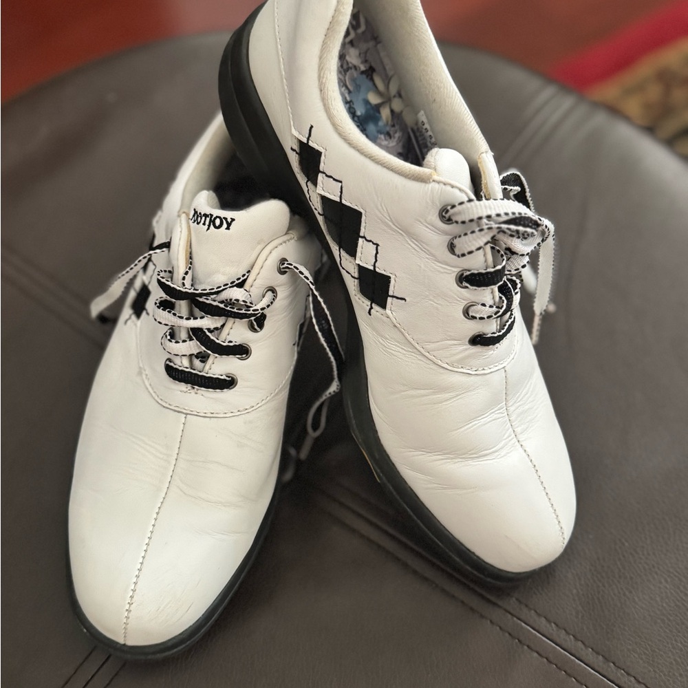 FootJoy White and Black Golf Shoes